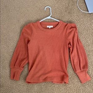 Madewell Orange Rust long sleeve